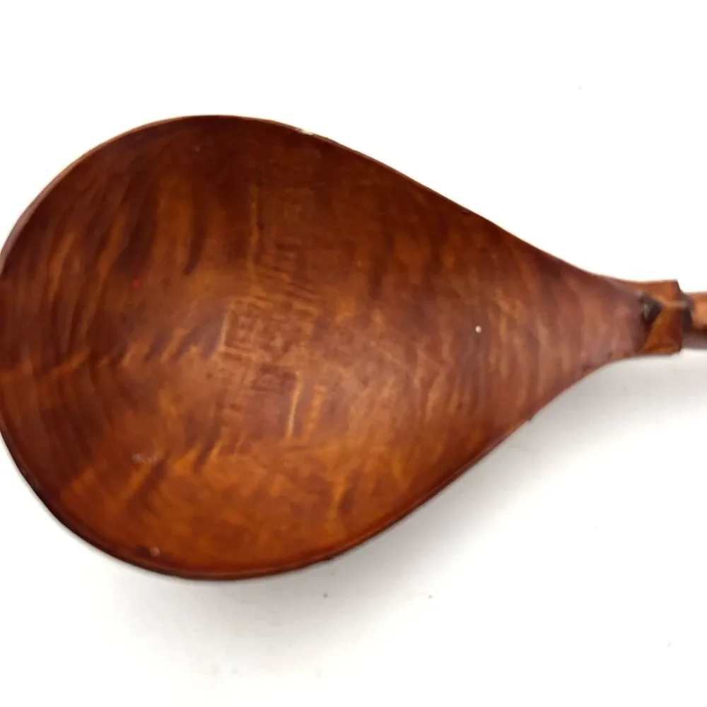 Vintage Mid Century Hand Carved Wooden Spoon Primitive Folk Art Rustic 8